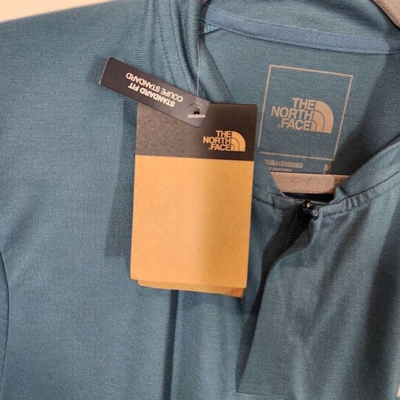 The North Face Men's Active Trail Henley Shirt in Mallard Blue - Size Medium - Picture 8 of 8